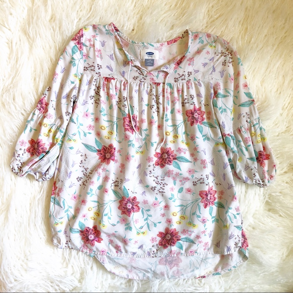 Old navy Floral Peasant Top